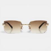 Gafas Sol Rectangulares Sin Montura