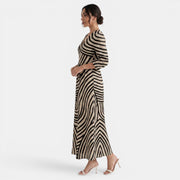 Printed Linen Maxi Dress