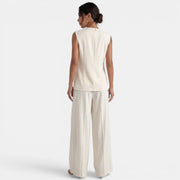 Women's Beige Vest Set