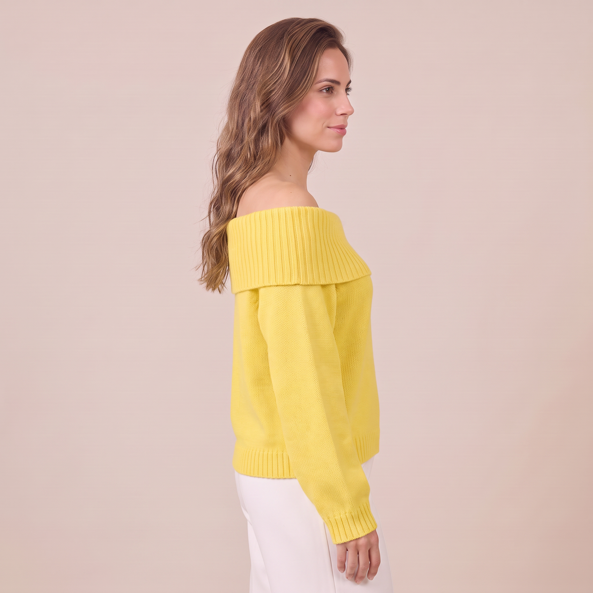 Women's Relaxed Knit Off-the-Shoulder Sweater - Slouchy Pullover