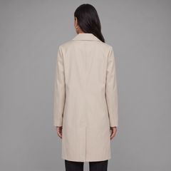 Women's Midi Trench Coat - Lightweight Spring/Fall Coat