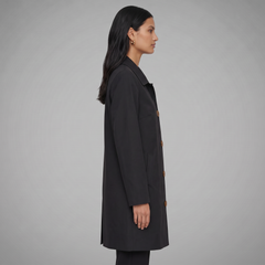 Women's Midi Trench Coat - Lightweight Spring/Fall Coat