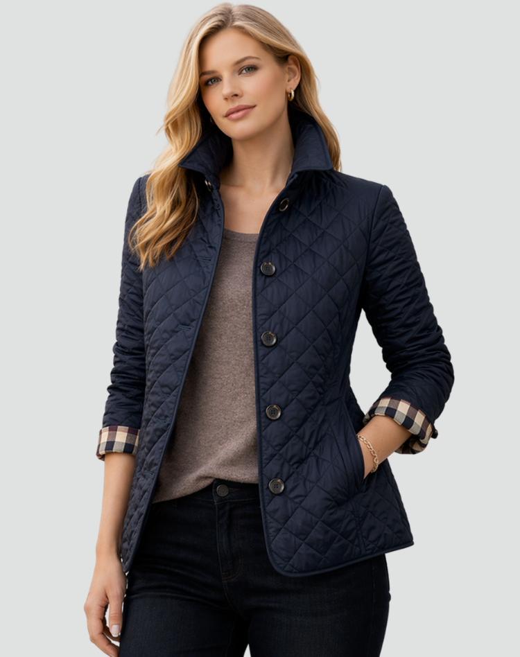 Chaqueta Acolchada Mujer con Botones - Entretiempo