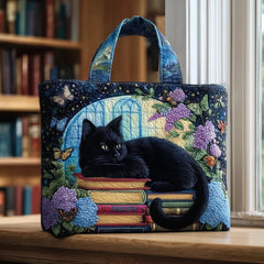 Women's Handmade Quilted Tote Bag - Dog, Cat and Floral Prints