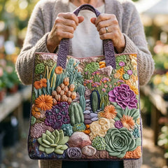 Women's Handmade Quilted Tote Bag - Dog, Cat and Floral Prints