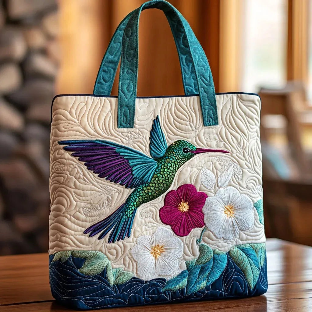Women's Handmade Quilted Tote Bag - Dog, Cat and Floral Prints