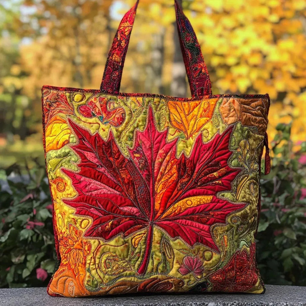 Women's Handmade Quilted Tote Bag - Dog, Cat and Floral Prints