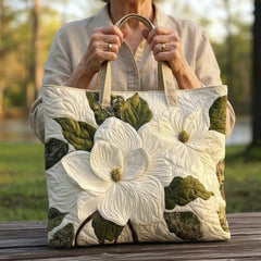 Women's Handmade Quilted Tote Bag - Dog, Cat and Floral Prints