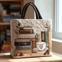 Women's Handmade Quilted Tote Bag - Dog, Cat and Floral Prints