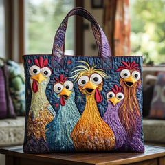 Women's Handmade Quilted Tote Bag - Dog, Cat and Floral Prints