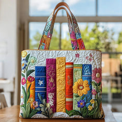 Women's Handmade Quilted Tote Bag - Dog, Cat and Floral Prints