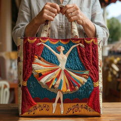 Women's Handmade Quilted Tote Bag - Dog, Cat and Floral Prints
