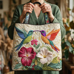 Women's Handmade Quilted Tote Bag - Dog, Cat and Floral Prints