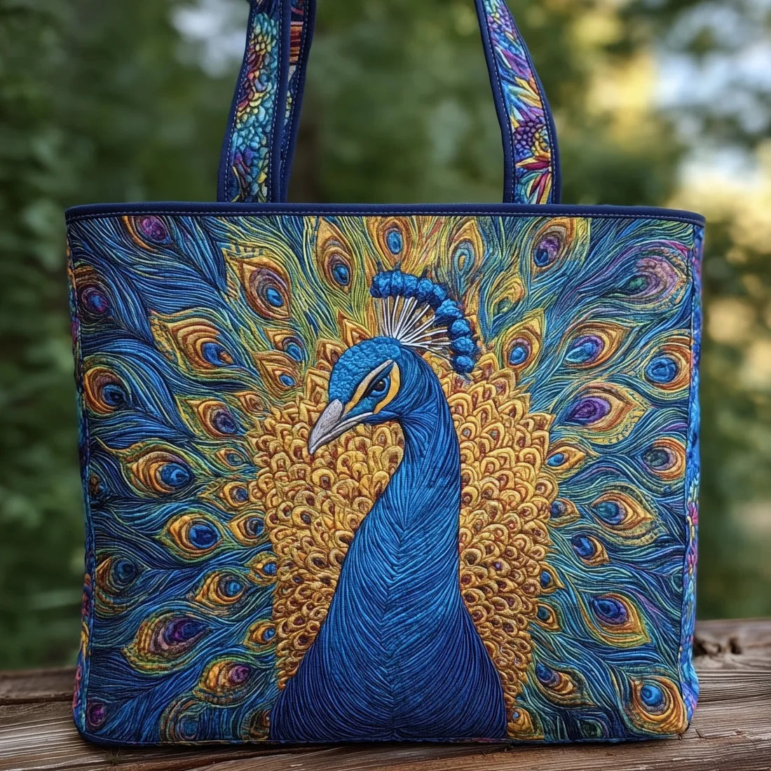 Women's Handmade Quilted Tote Bag - Dog, Cat and Floral Prints