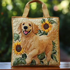 Women's Handmade Quilted Tote Bag - Dog, Cat and Floral Prints
