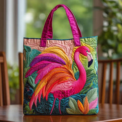Women's Handmade Quilted Tote Bag - Dog, Cat and Floral Prints