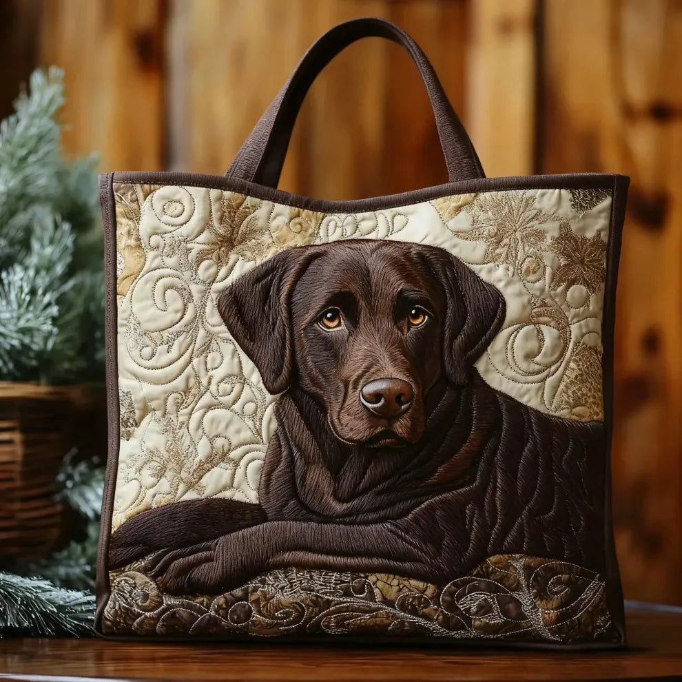 Women's Handmade Quilted Tote Bag - Dog, Cat and Floral Prints