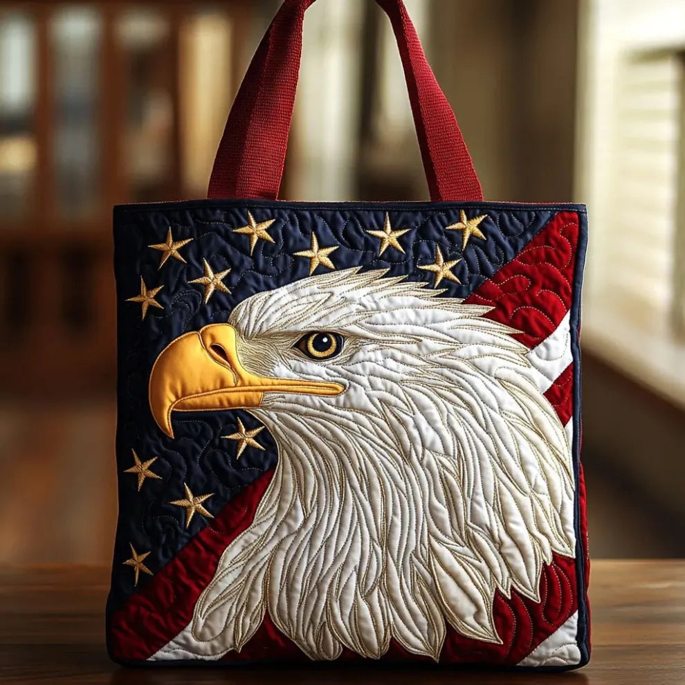 Women's Handmade Quilted Tote Bag - Dog, Cat and Floral Prints