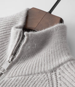 Men's 100% Merino Wool Zip Cardigan - Knit Sweater Jacket
