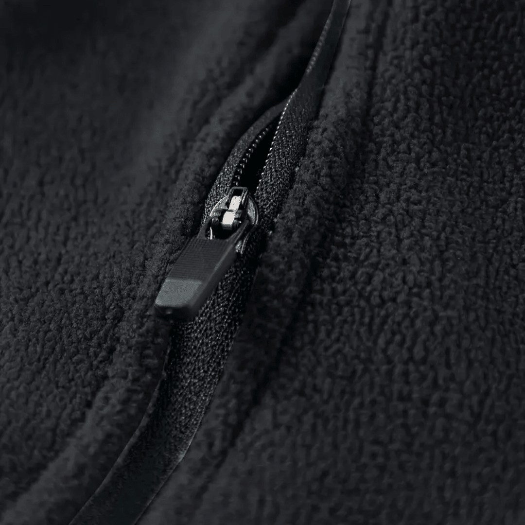 Men's Half-Zip Fleece Pullover Jacket - Breathable Stand Collar