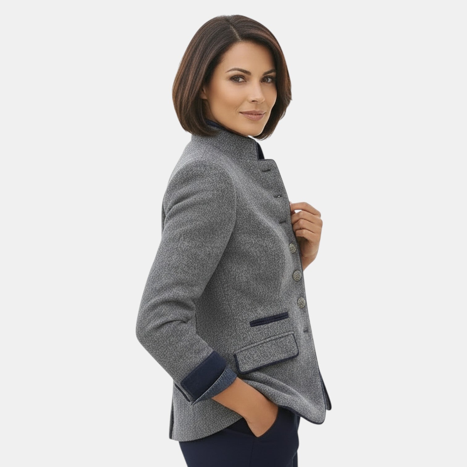 Elegant Women's Wool Blazer