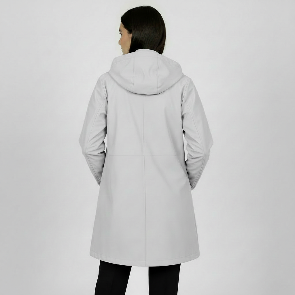 Chaqueta Impermeable Cortavientos Mujer - Capucha Desmontable