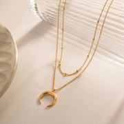 Women's Double Gold Plated Necklace