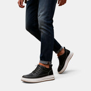 Premium Leather Men's Sneakers – Elegant and Comfortable Sneakers