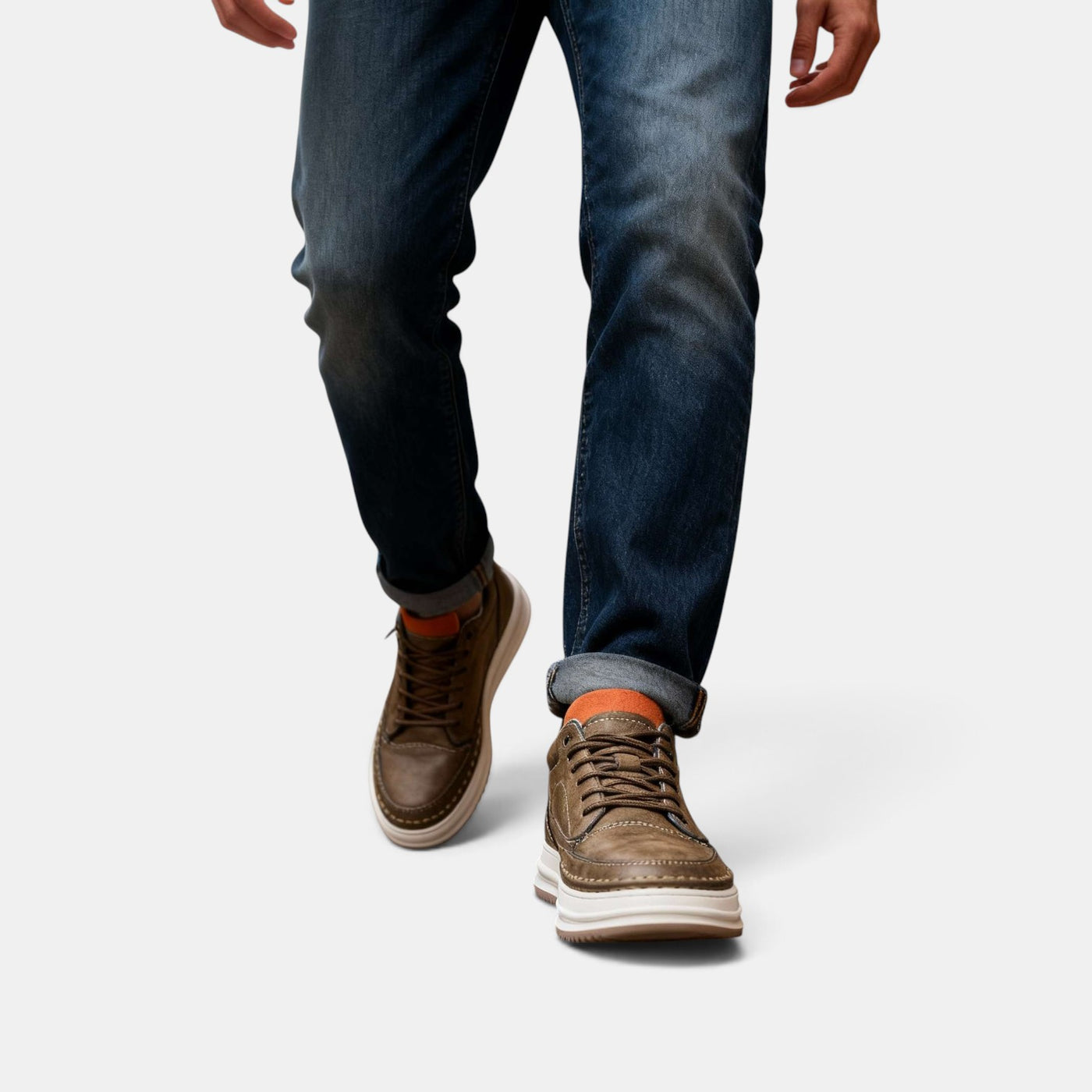 Premium Leather Men's Sneakers – Elegant and Comfortable Sneakers