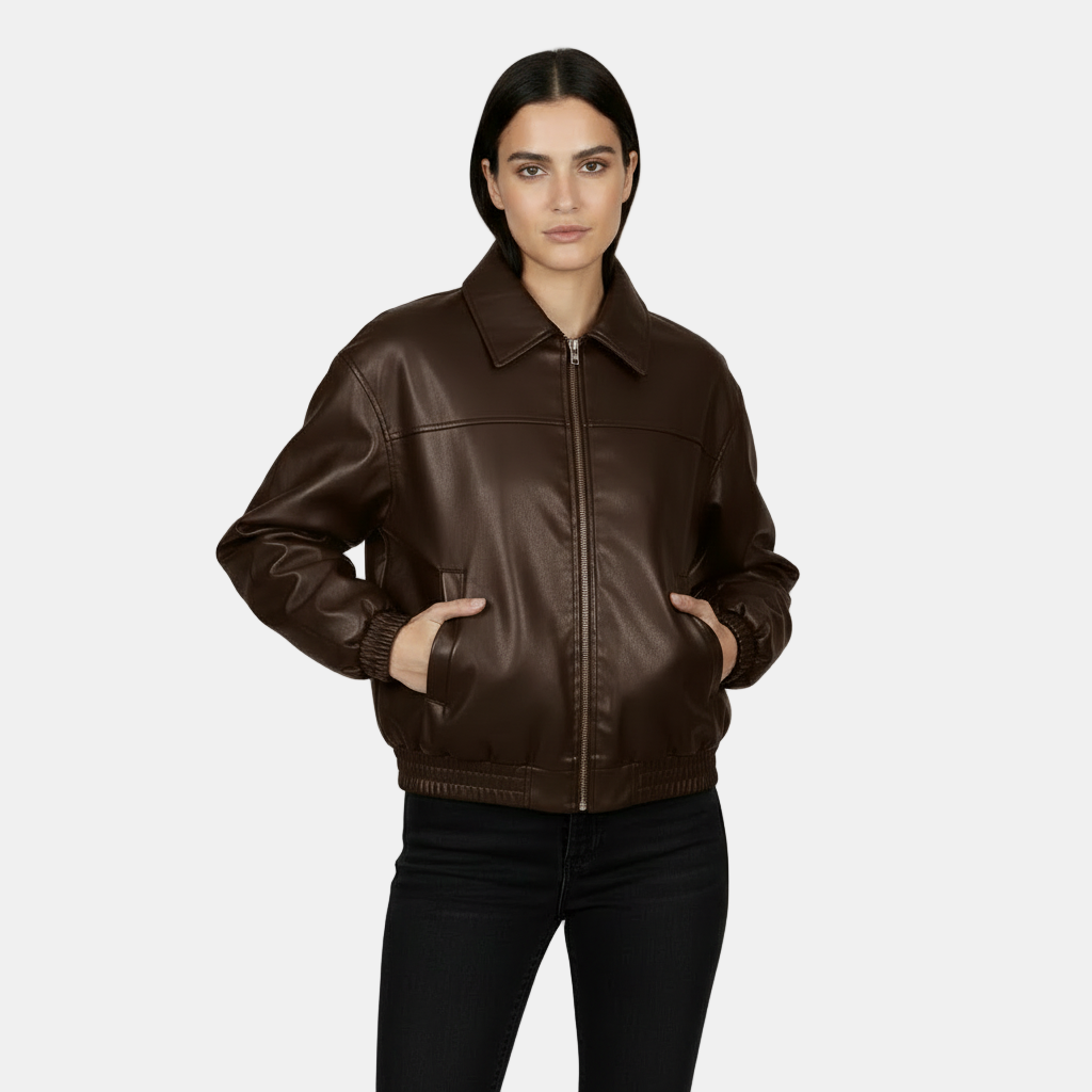 Cazadora de Cuero Biker Mujer - Estilo y Abrigo