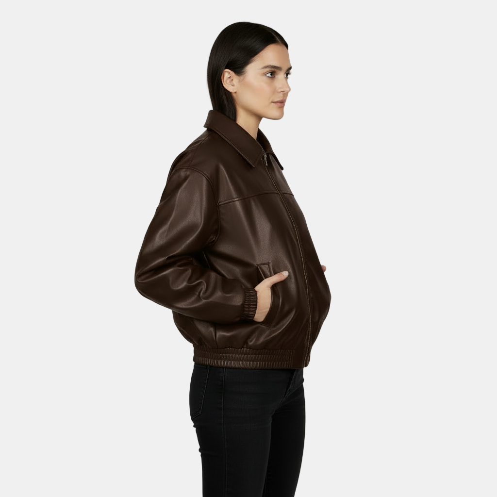 Cazadora de Cuero Biker Mujer - Estilo y Abrigo