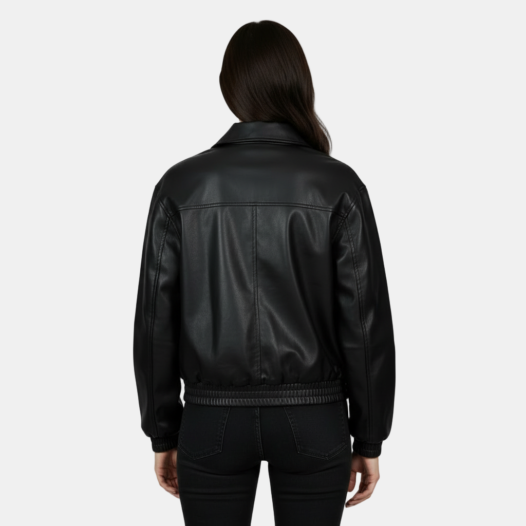 Cazadora de Cuero Biker Mujer - Estilo y Abrigo