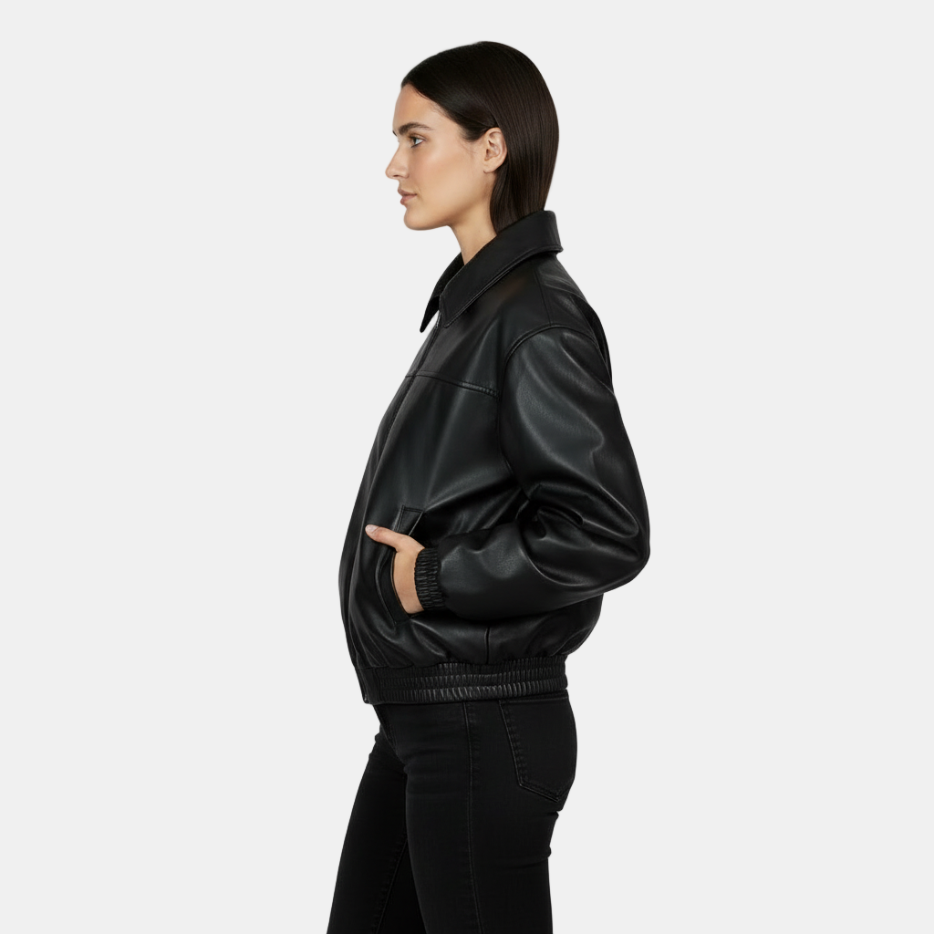 Cazadora de Cuero Biker Mujer - Estilo y Abrigo