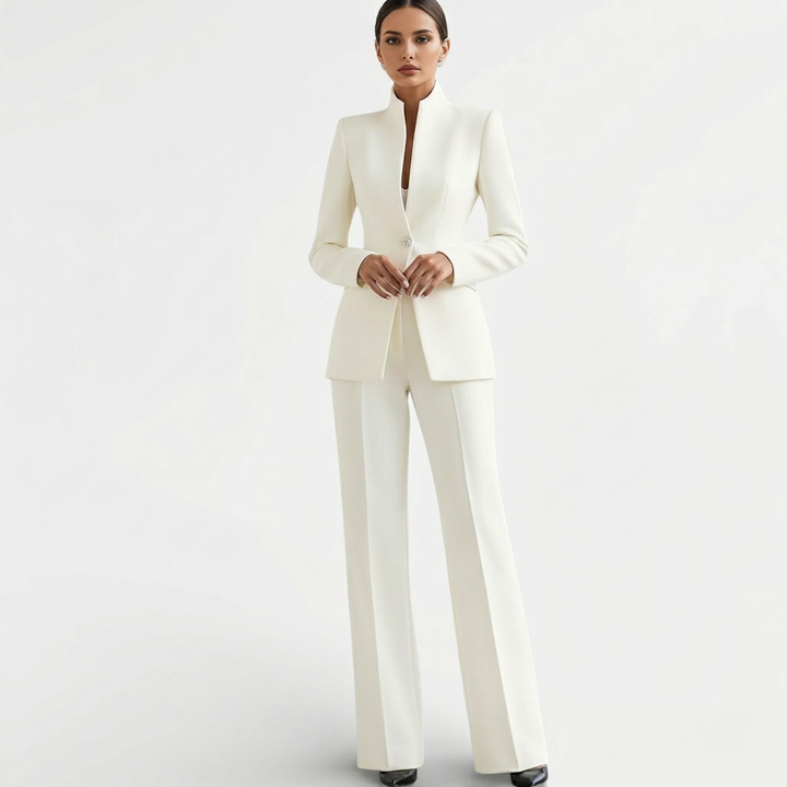 Conjunto de Traje Elegante para Mujer | Chaqueta y Pantalón Profesional