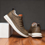 Premium Leather Men's Sneakers – Elegant and Comfortable Sneakers