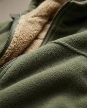 Sudadera Hombre de Lana con Forro Cálido y Cremallera