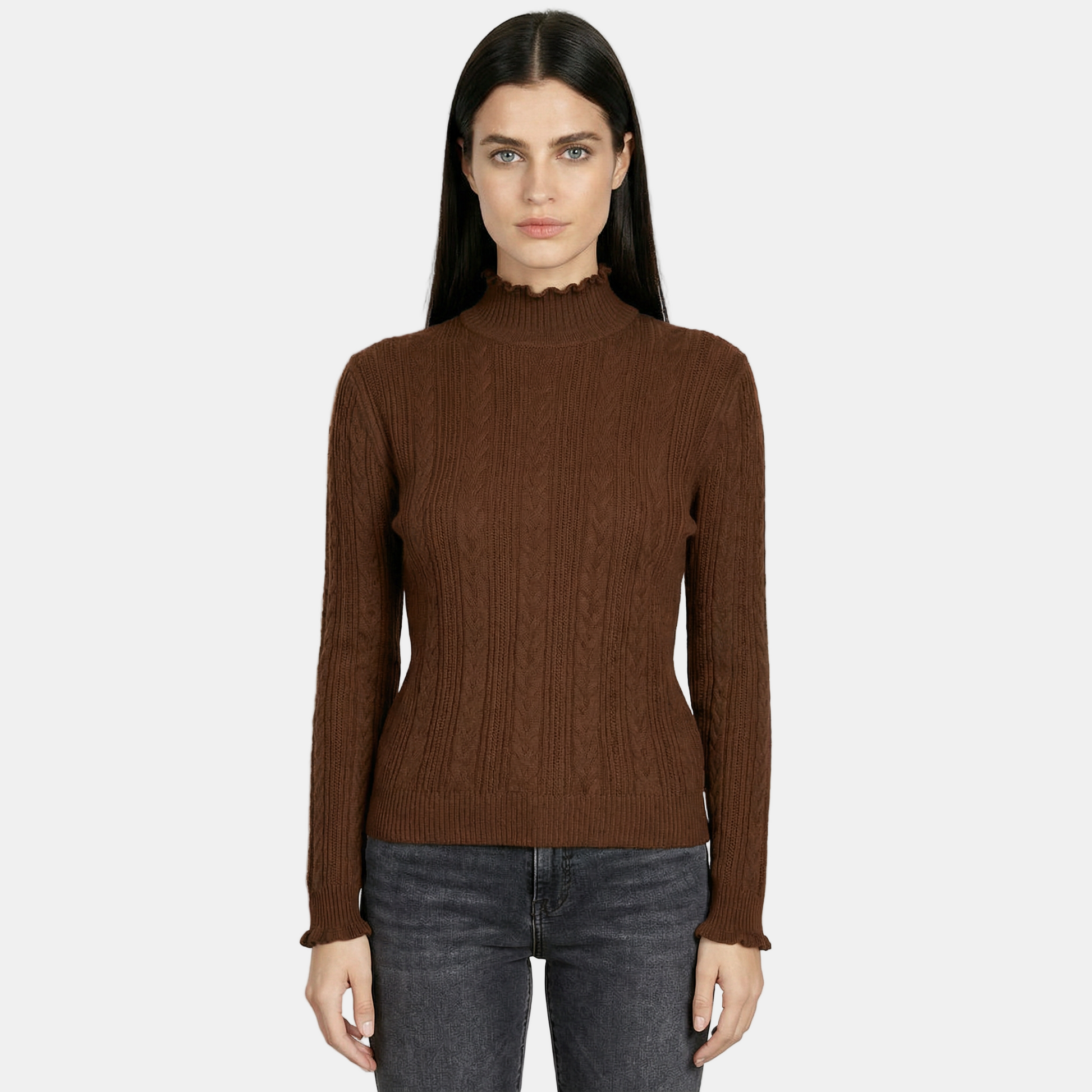 Suéter Slim Fit de Manga Larga para Mujer