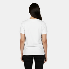 Camiseta Algodón Mujer Básica - Corte Holgado y Manga Corta