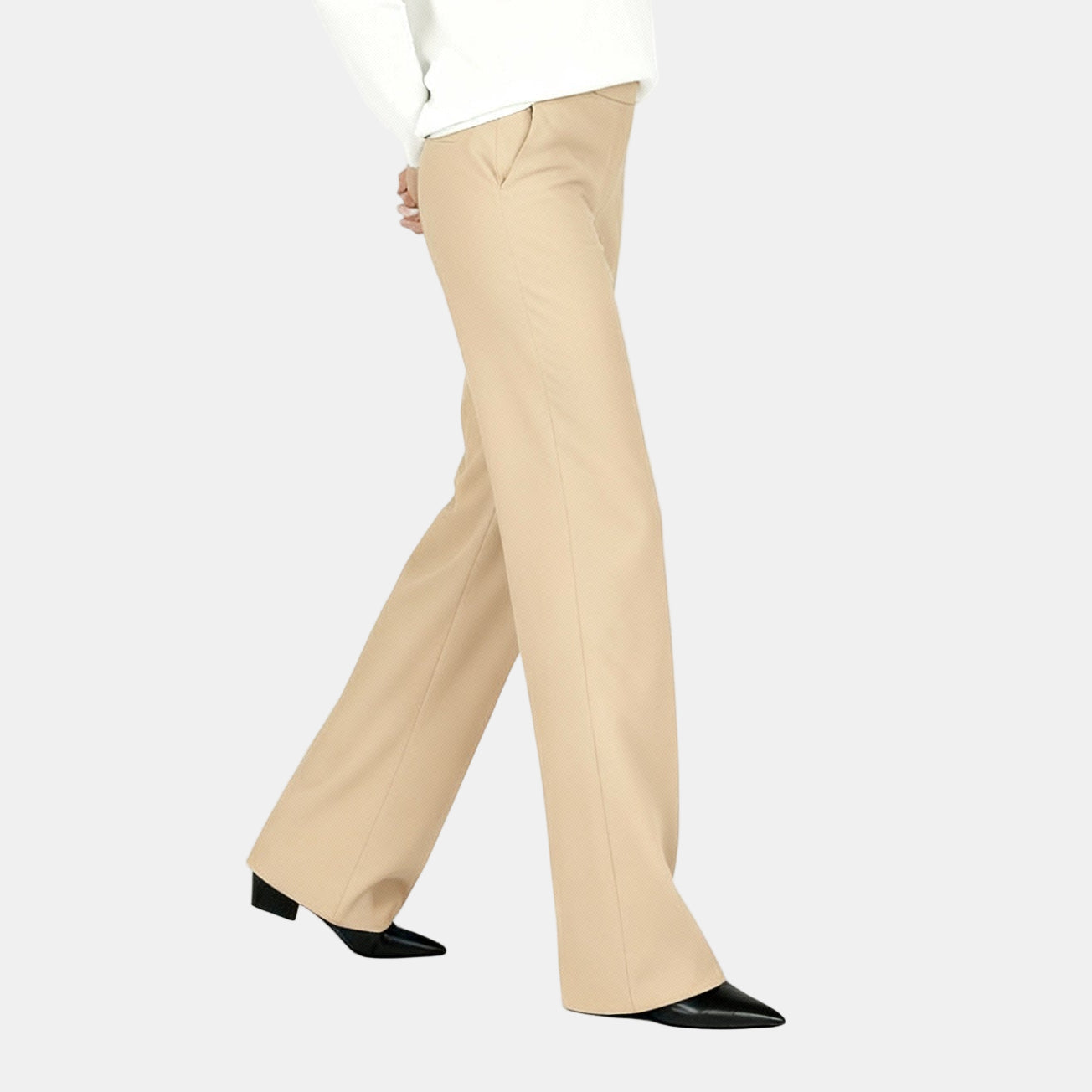 Pantalón Yoga Mujer Cintura Alta  Pierna Recta Cómoda