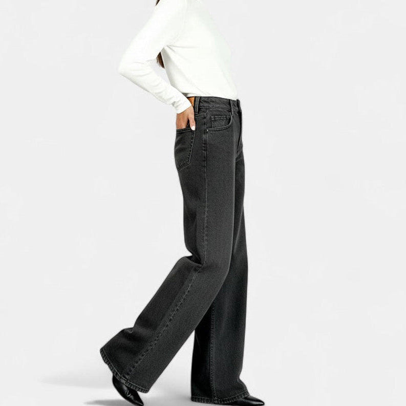 Jeans Mujer - Estilo Baggy Pierna Recta Cómodos