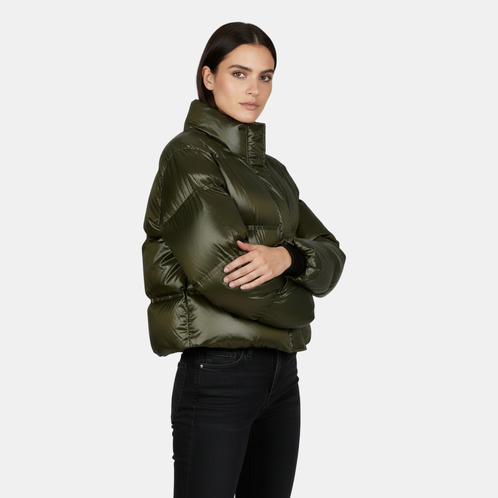 Chaqueta Plumas Acolchada Mujer Invierno