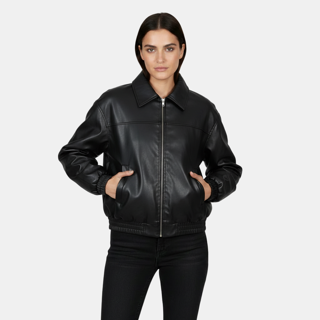 Cazadora de Cuero Biker Mujer - Estilo y Abrigo