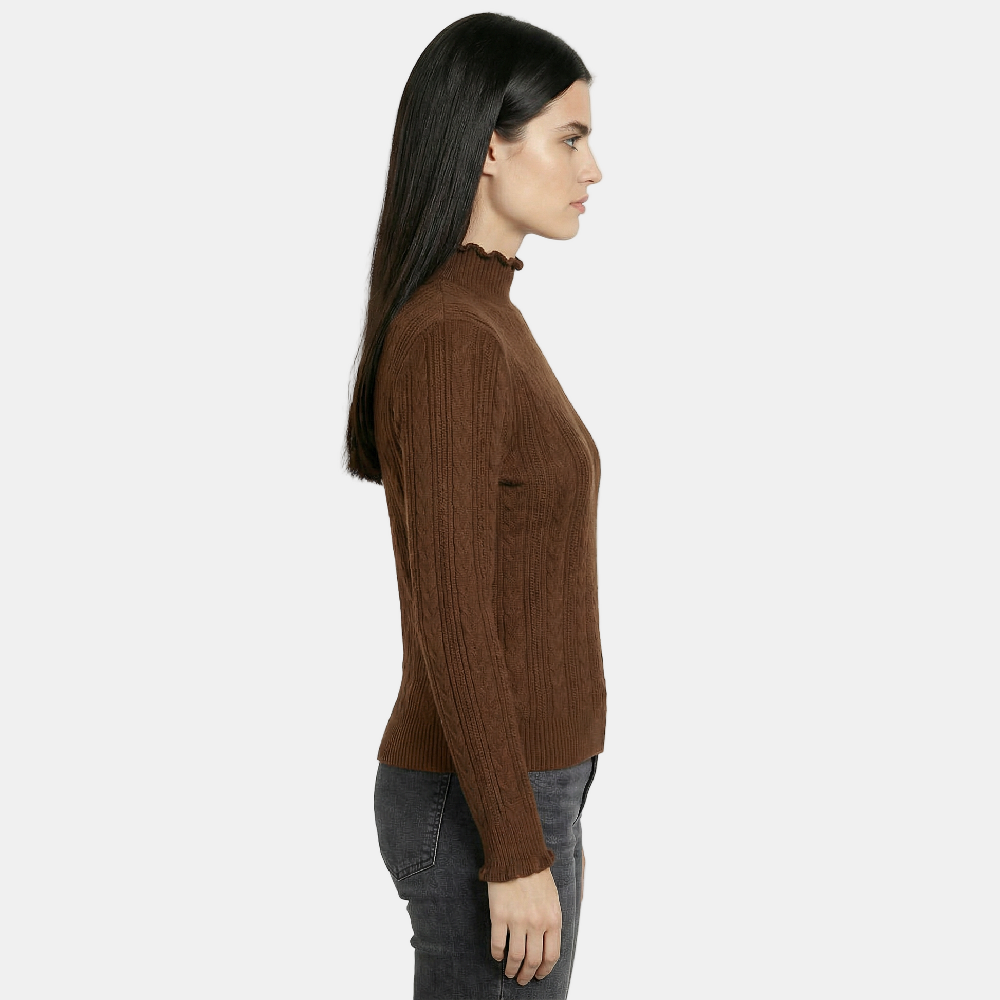 Suéter Slim Fit de Manga Larga para Mujer