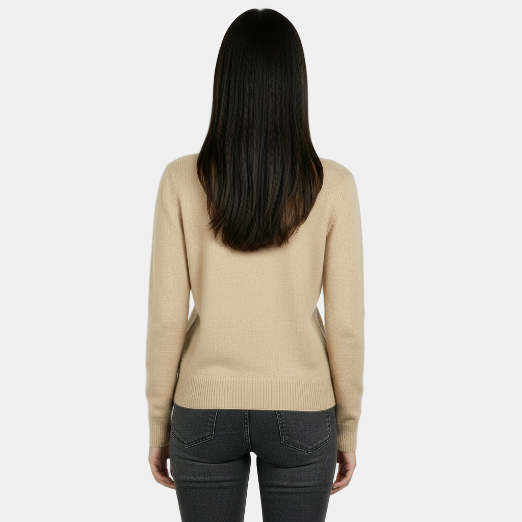 Jersey de Cuello Alto 100% Pura Lana Merino para Mujer - Cálido Invierno y Otoño
