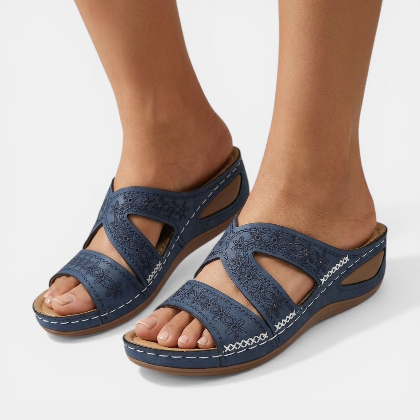 Women's Embroidered Orthopedic Sandals
