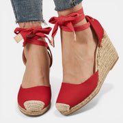 Women's Lace Heel Sandals