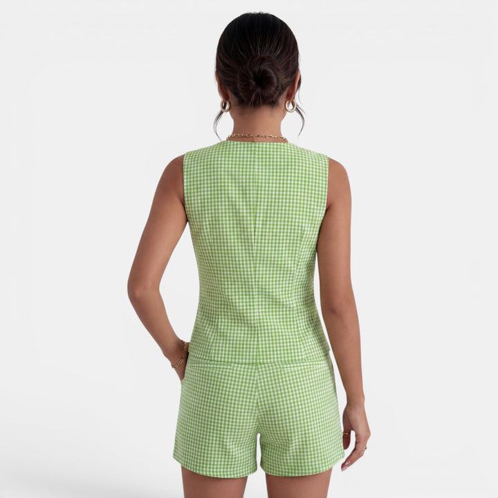 Conjunto Mujer Verano Cuadros
