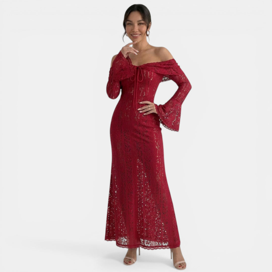 Vestido Maxi Encaje Mujer