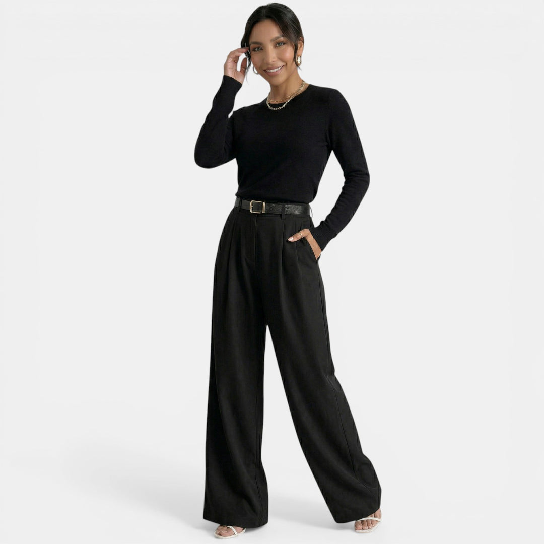 Pantalón Mujer Cintura Alta Elegante