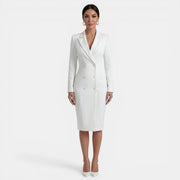 Elegant Women's Midi Blazer Dress